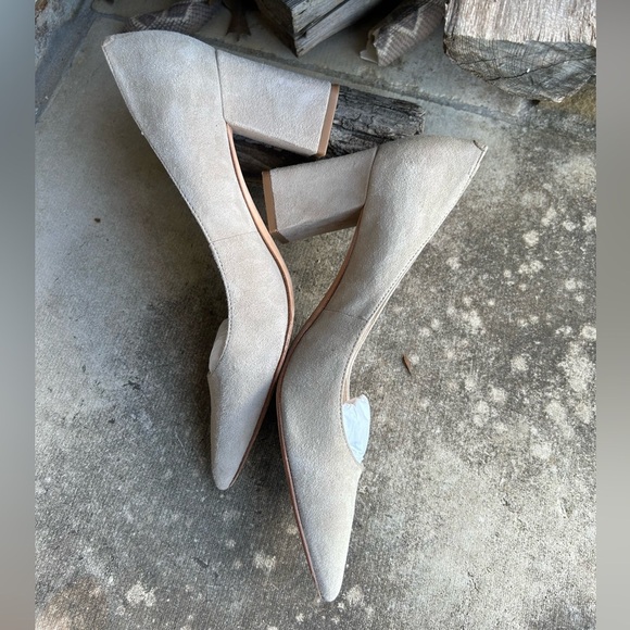 Marc Fisher LTD ZALA block Pointed-Toe pump heels Sz-7.5M. K - Picture 3 of 13